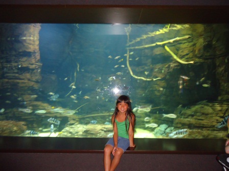 Kasen at the aquarium